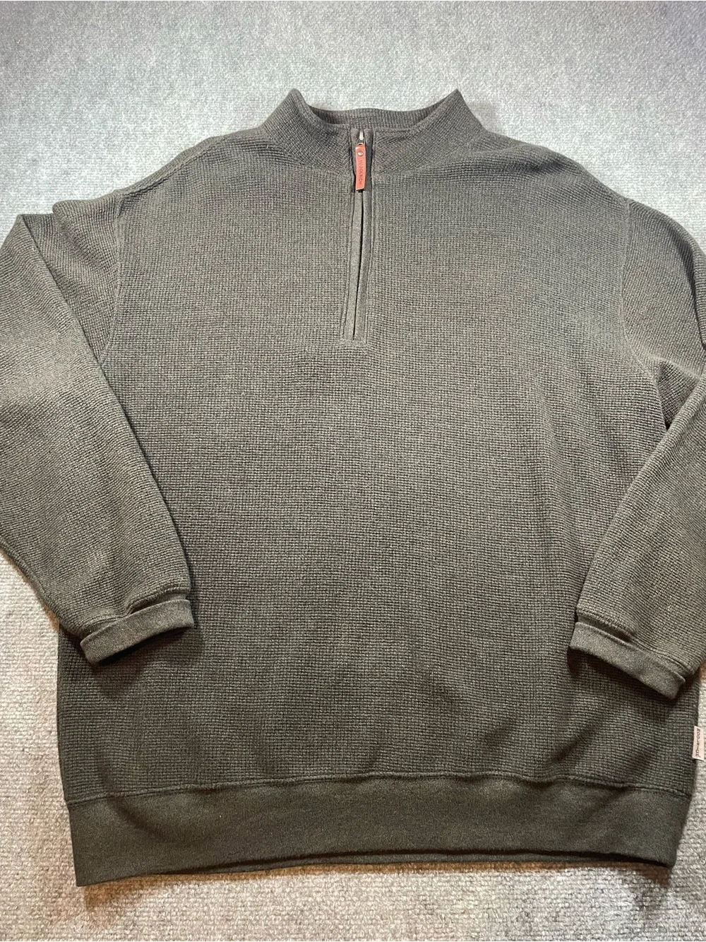 Woolrich Men's 1/4 Zip Knit Sweater in Olive